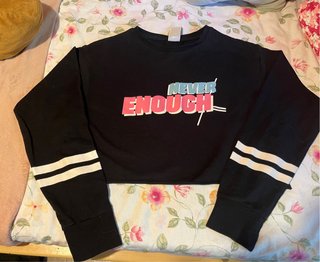 Sudadera Crop Top Never Enough Talla S