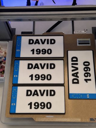 MATRÍCULAS PERSONALIZADAS PARA CONCENTRACIONES MOT