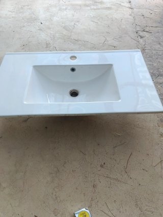 Lavabo de cerámica encastrable