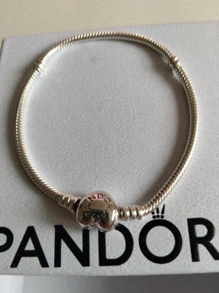 Pulsera Pandora Plata 925 Corazón