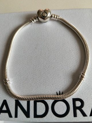 Pulsera Pandora Plata 925 Corazón