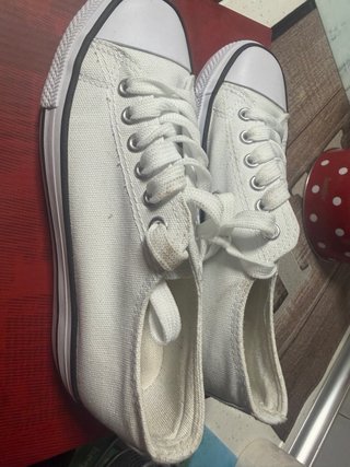 Deportivas blancas lona