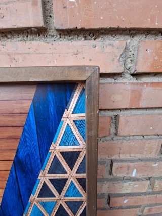 Cuadro Decorativo Madera Geométrico