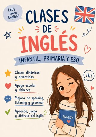 Clases de inglés infantil, primaria y ESO