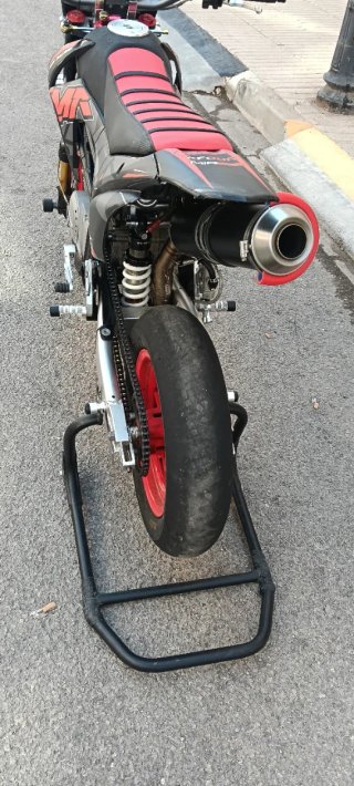 Pitbike Motocross/Supermoto Negra y Roja