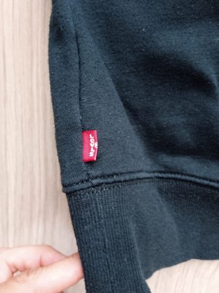 Sudadera Levi's Negra con Capucha Talla 16A
