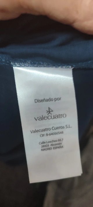Camiseta Valecuatro Polo Oficial Hombre Negra