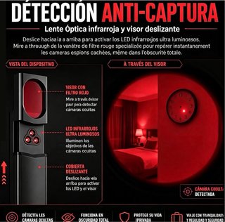 Detector Cámaras Ocultas Anti Espías