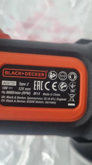 Smerigliatrice angolare BLACK+DECKER 18V