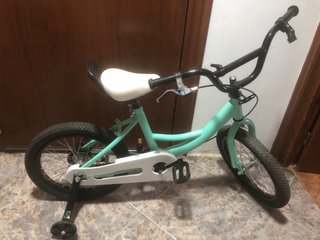 Bicicleta infantil color menta