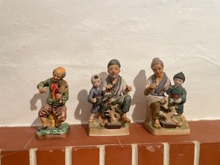 Figuras cerámica japonesa - Parejas y niños