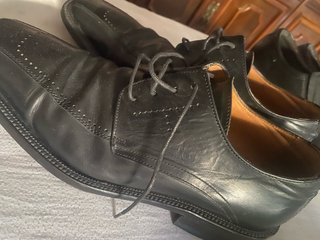 Zapatos de vestir piel negros cordones