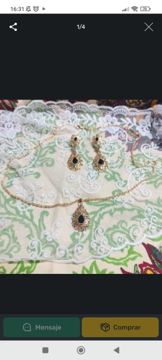 Conjunto Baturra: Collar y Pendientes