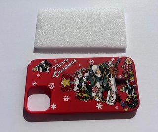 Cover iPhone 14 Natale Albero Rosso
