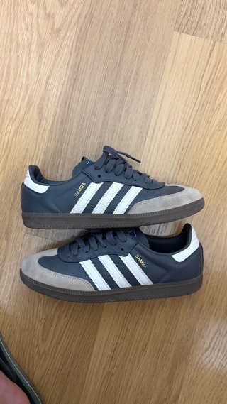 Adidas Samba Gris y Beige