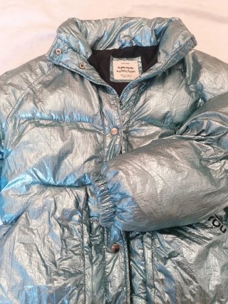 Chaqueta acolchada brillante niña