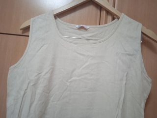 Vestido vintage largo crema
