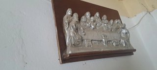 Cuadro Relieve La Santa Cena Antiguo