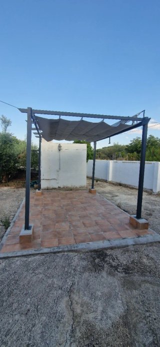 Pérgola de aluminio gris 400x282cm
