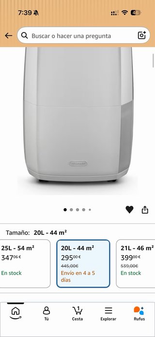 Deshumidificador De'Longhi AriaDry Multi