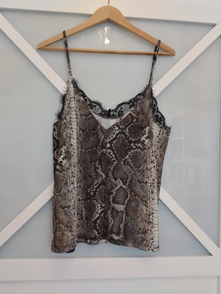 Top lencero Zara estampado serpiente