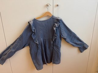Blusa Nicolí Talla S Azul Marino con Brillos