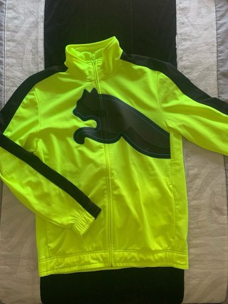 Casaco desportivo Puma amarelo florescente e preto