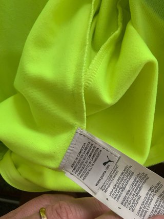 Casaco desportivo Puma amarelo florescente e preto