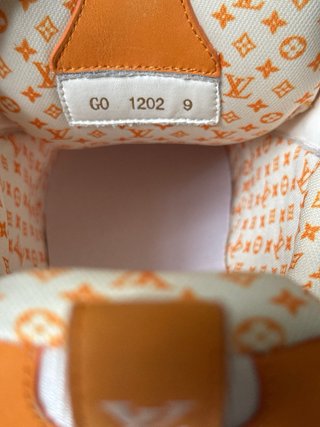 Louis Vuitton Skate Arancioni Bianche