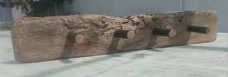 Cabide Rústico Artesanal Madeira driftwood 50cm