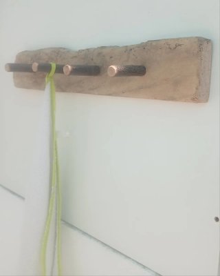 Cabide Rústico Artesanal Madeira driftwood 50cm