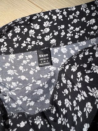 Falda floral S cremallera