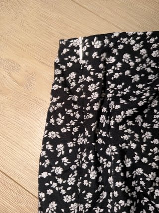 Falda floral S cremallera