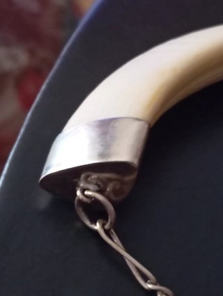 Colgante Plata y Blanco