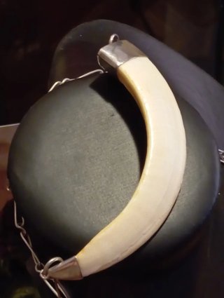 Colgante Plata y Blanco