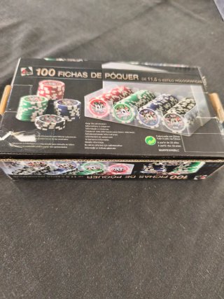 Set de 100 fichas de póker. - Diseño holográfico