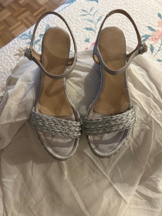 Sandalias Unisa Plata Talla 40