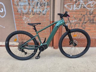 Bicicleta eléctrica verde