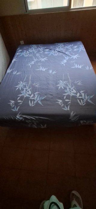 Sofá Cama Negro/Gris Poco Uso + Funda + Cojines