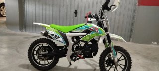 Minimoto Cross Verde/Blanco