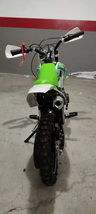 Minimoto Cross Verde/Blanco