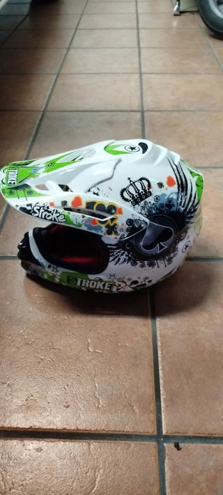 Minimoto Cross Verde/Blanco