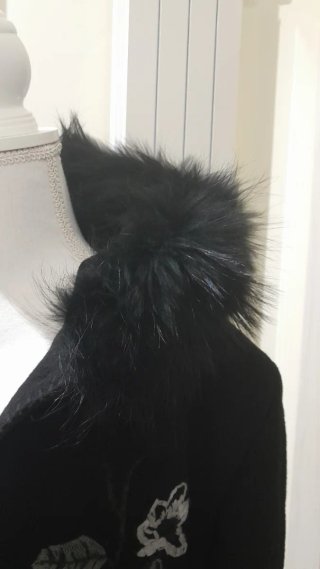 Cappotto lana vergine con cappuccio