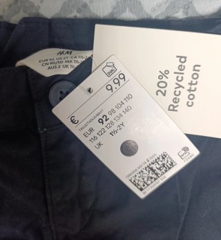 Chinos cortos de algodón H&M - Talla 92