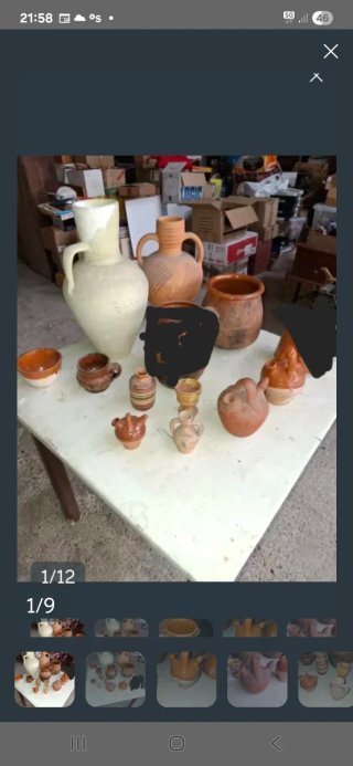 Barro cocido antiguo botijos retro jarras MBM 1