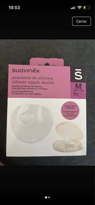 Suavinex Pezoneras Silicona Talla M