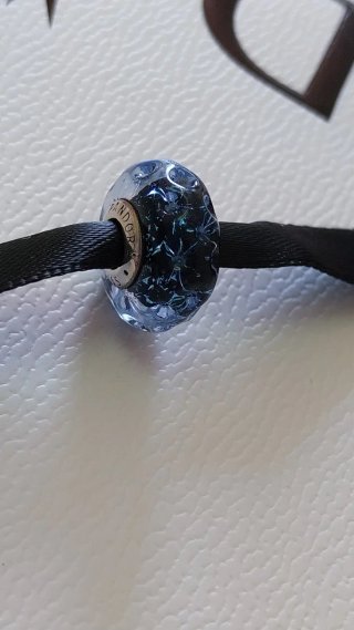 Charm Pandora Cristal De Murano azul