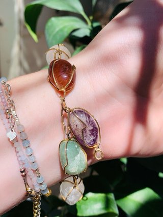 Pulsera Vintage Minerales Años 90