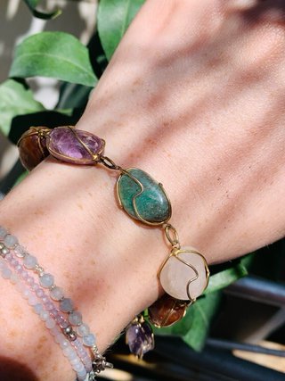 Pulsera Vintage Minerales Años 90