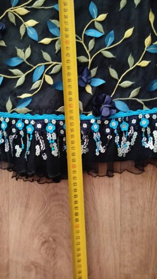 Conjunto Musa Top -Falda y Pañuelo Bordado T-38